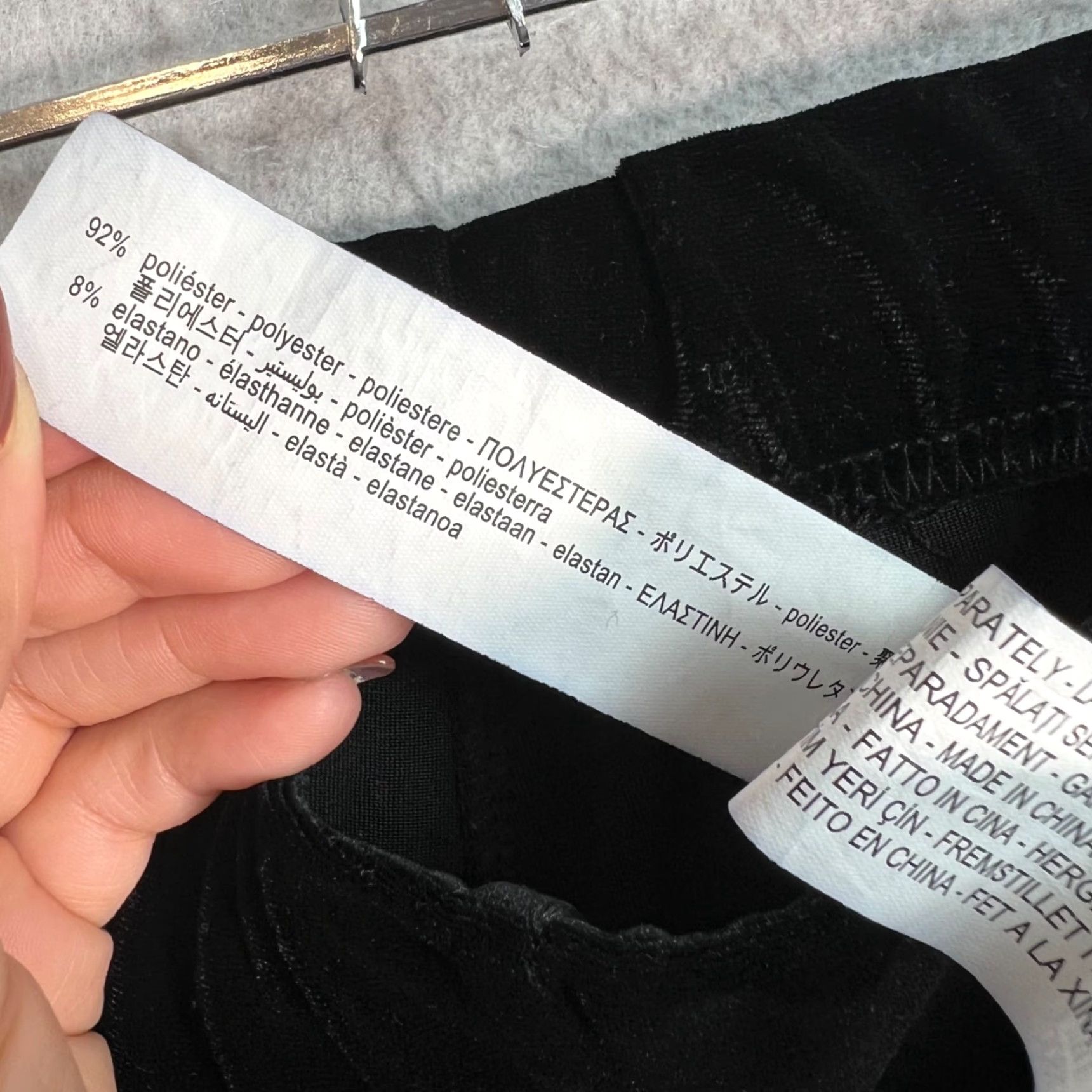 Zara Zara Womens Size Small Black Flared Stretch Pants Velvet Soft Touch Size 28" / US 6 / IT 42 - 5 Thumbnail