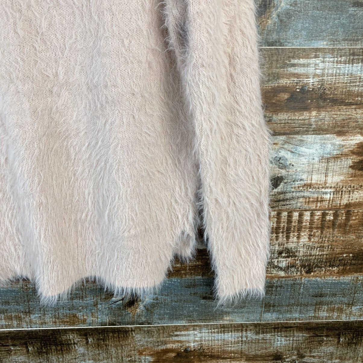 Japanese Brand DL Khalita Pink fur shaggy Knitwear #C1063 Size M / US 6-8 / IT 42-44 - 16 Thumbnail