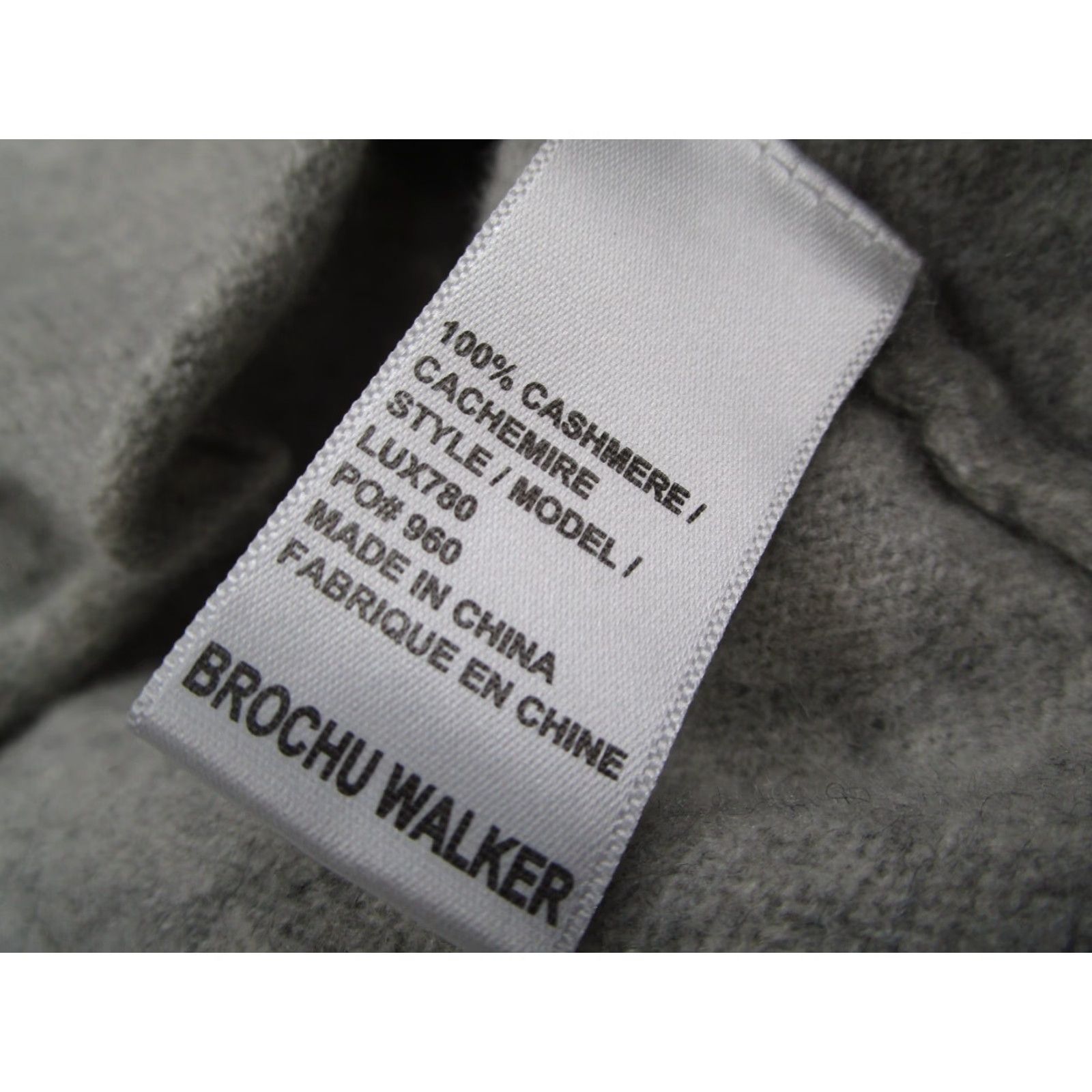 James Perse Brochu Walker Cashmere Sweater Womens Extra Small Gray Long Sleeve Wrap Size XS / US 0-2 / IT 36-38 - 3 Thumbnail