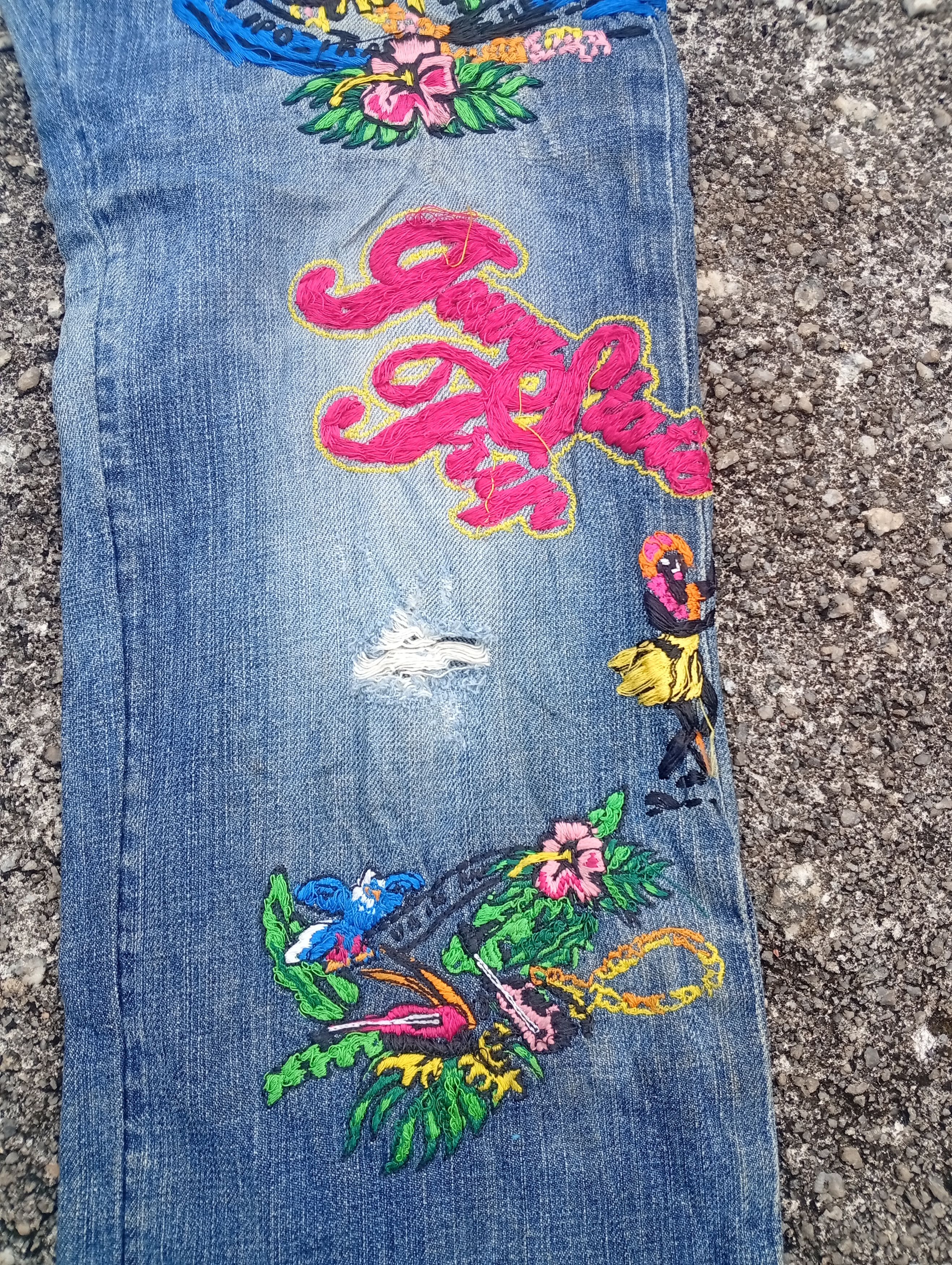 Japanese Brand Energie summer morris embroidery carnivor plants Size US 33 - 4 Thumbnail