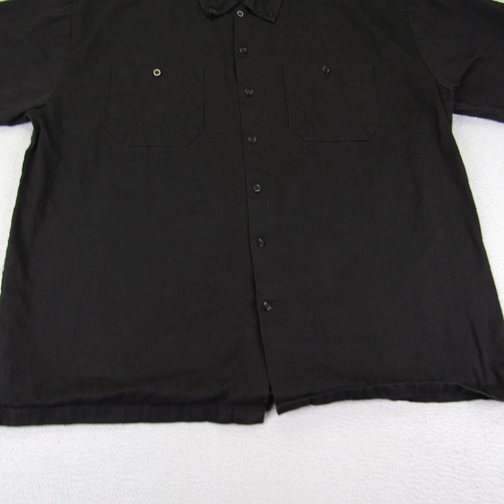 Vintage VINTAGE Biker Apparel Button-Up Shirt Mens 3XL Black Short Sleeve Collared Casual Motorcycle Outdoor Size US XXL / EU 58 / 5 - 4 Thumbnail