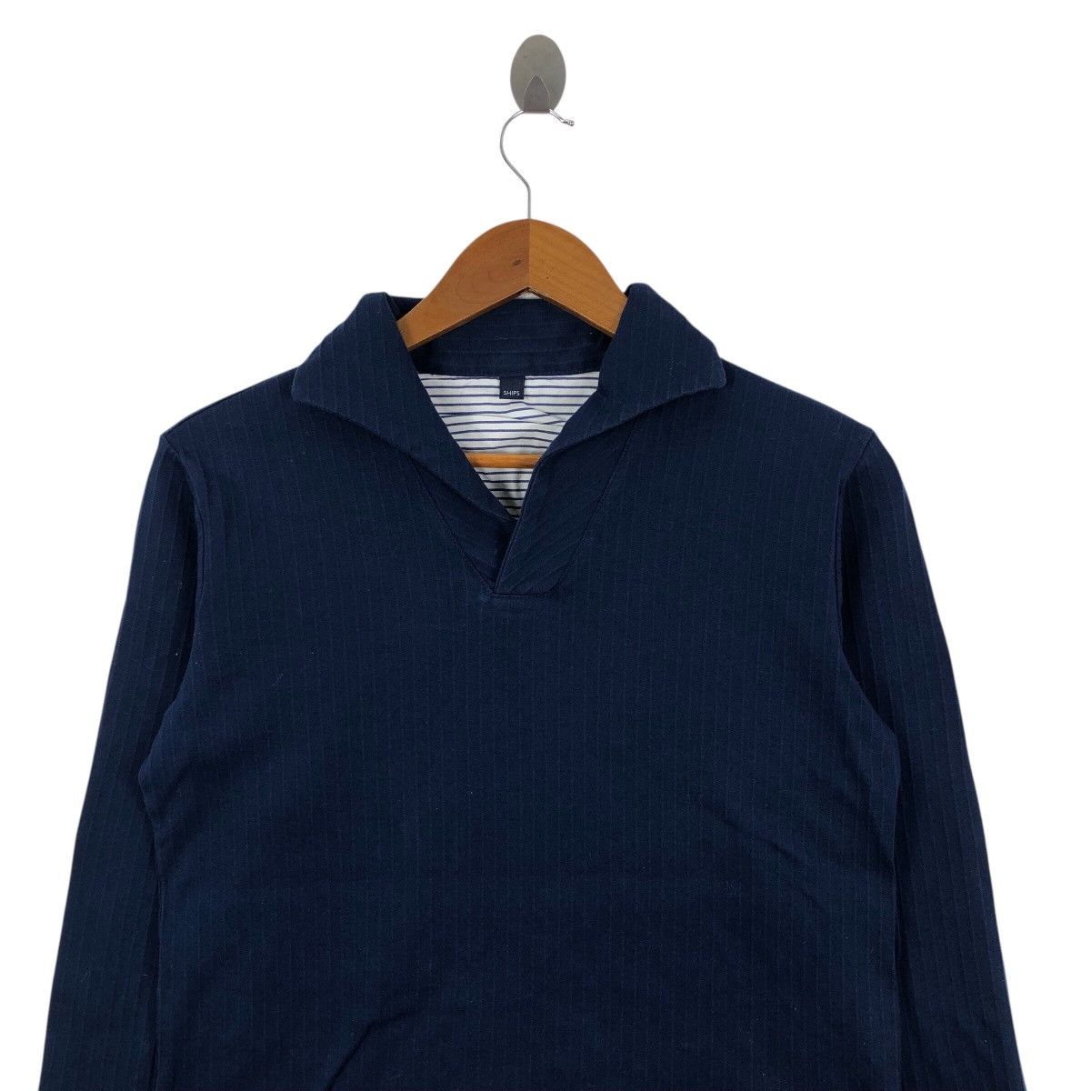 SHIPS SHIPS Shawl Collar Indigo Old Money Japanese Brand Size US S / EU 44-46 / 1 - 2 Thumbnail