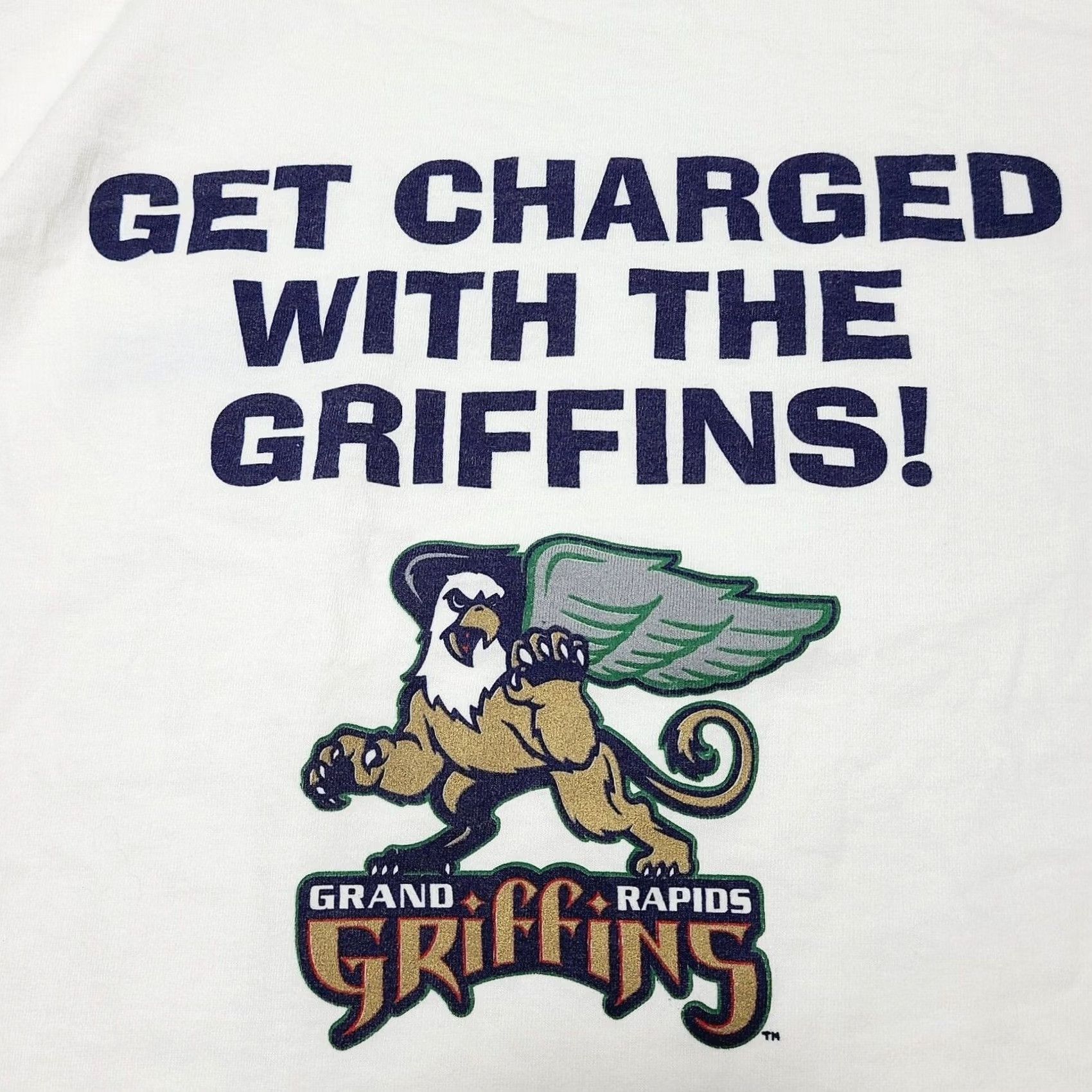 Vintage VINTAGE Grand Rapids Griffins Hockey T-Shirt 90s XL Single Stitch Mens Size US XL / EU 56 / 4 - 2 Thumbnail