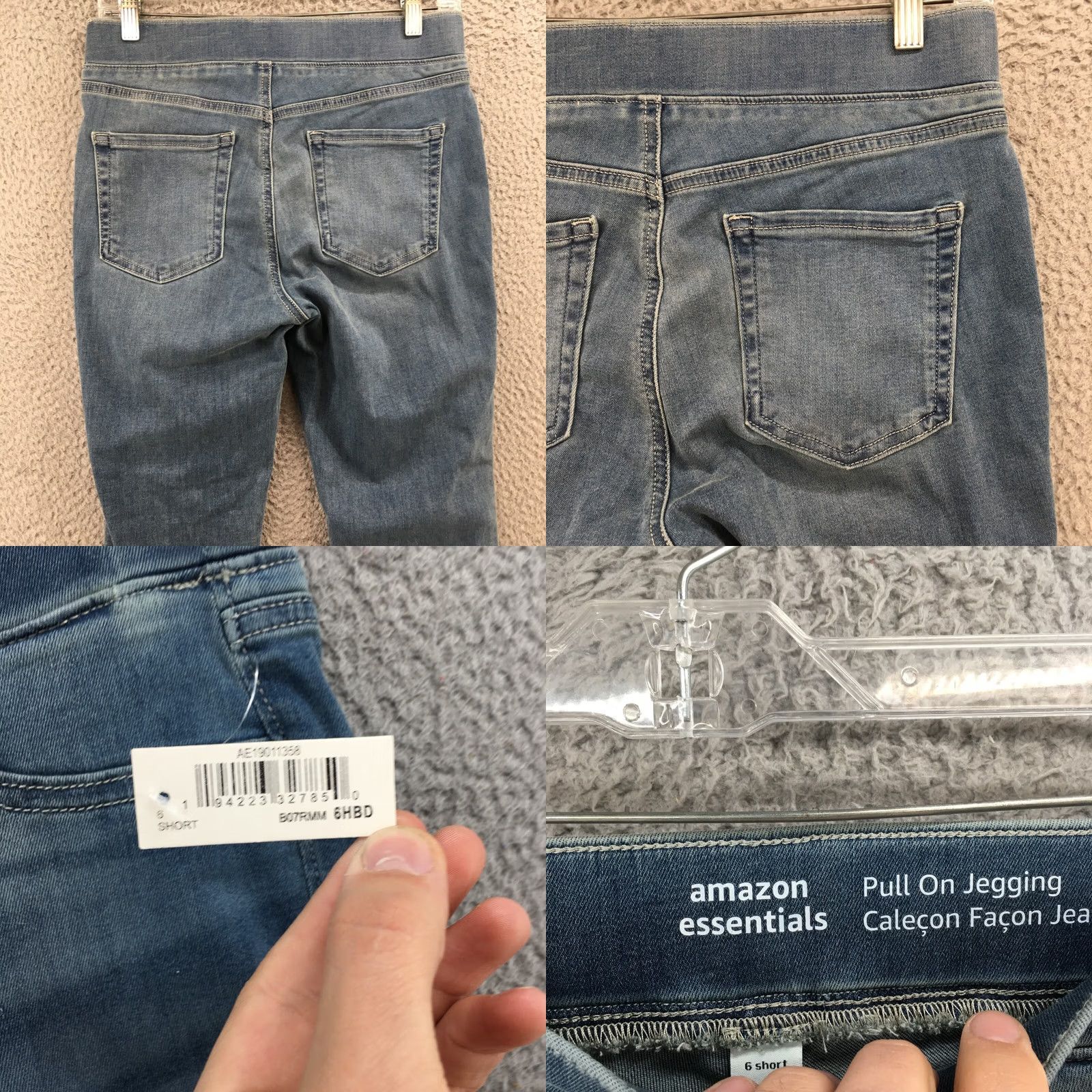 Essentials Amazon Essentials Jeans Womens 6 Short Blue Denim Mid Rise Jeggings Size 28" / US 6 / IT 42 - 9 Thumbnail