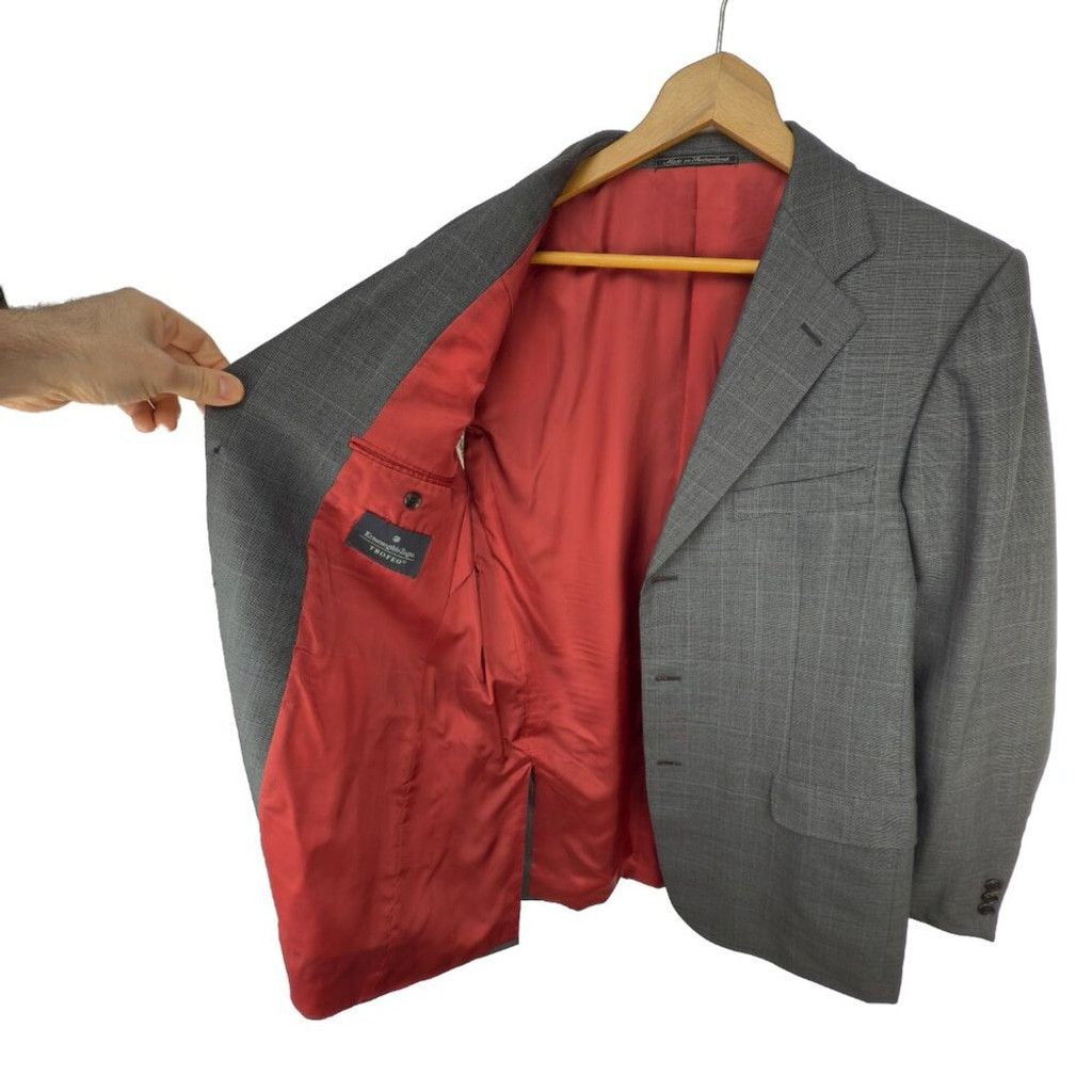 Ermenegildo Zegna ERMENEGILDO ZEGNA Trofeo 3 Button Front Blazer Jacket Sz 50R Size 50R - 5 Thumbnail