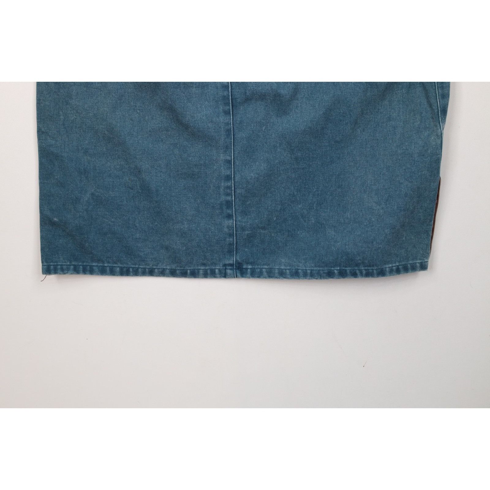 Calvin Klein Vintage 90s Calvin Klein Faded Stonewash Pigment Denim Skirt Size 34" / US 12 / IT 48 - 13 Thumbnail