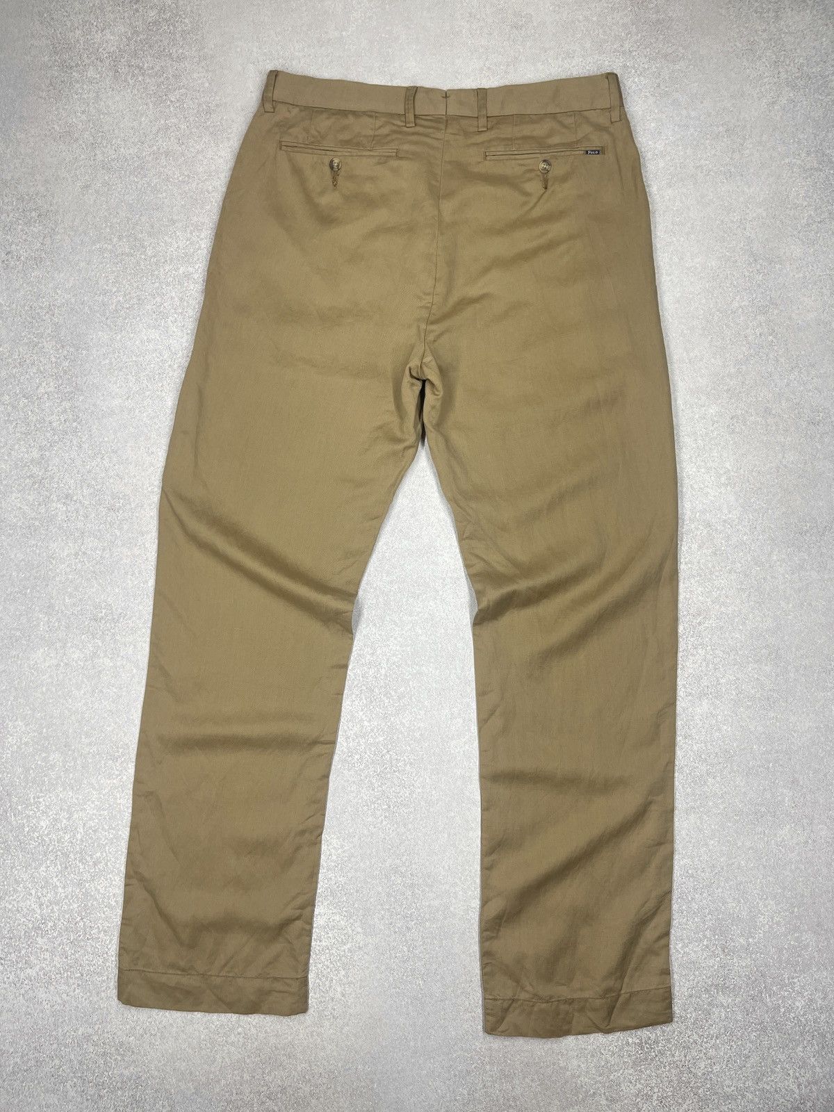 Polo Ralph Lauren Mens Polo Ralph Lauren Linen Pants Beige Size US 31 - 2 Thumbnail