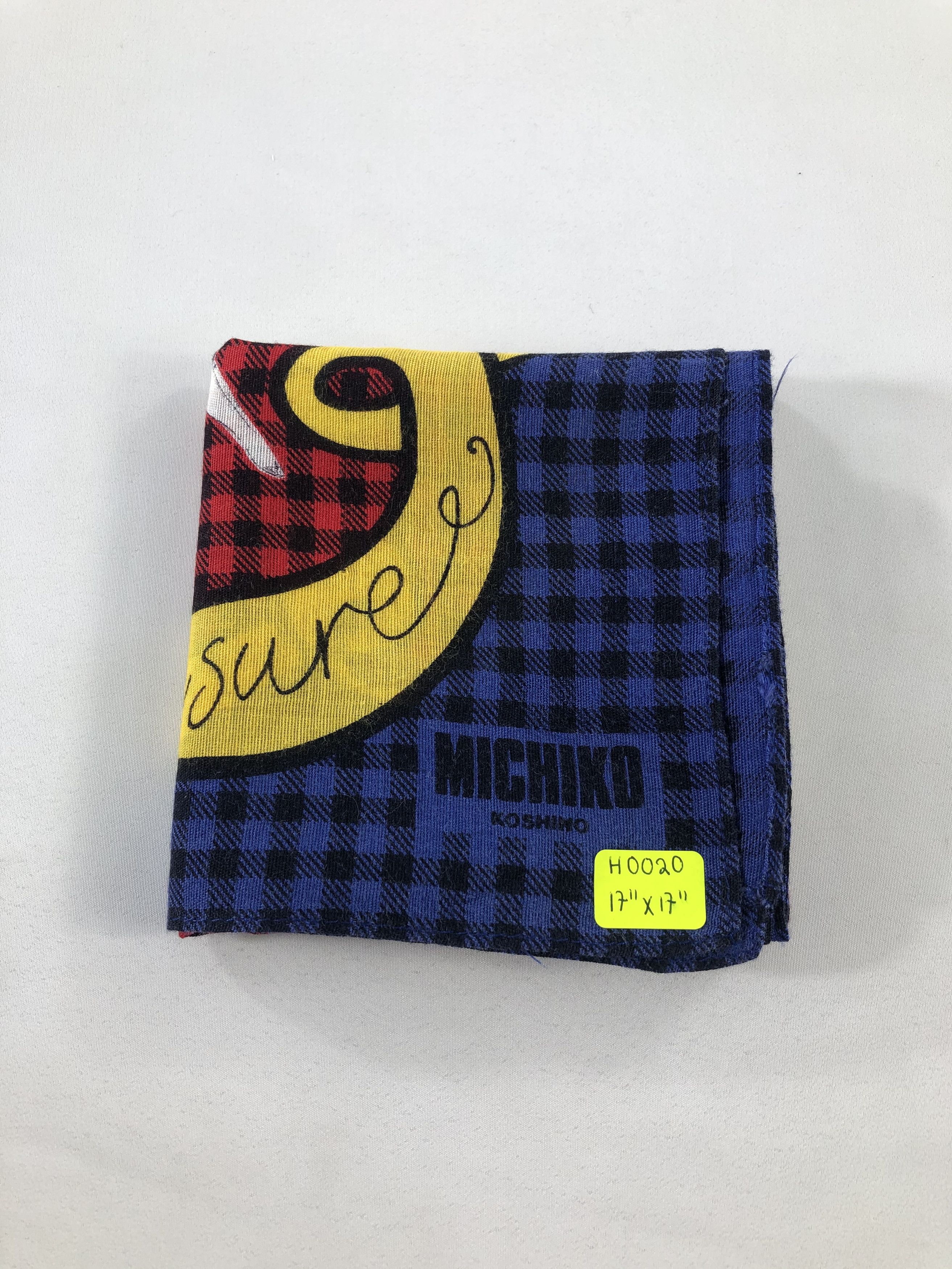 Japanese Brand Michiko Koshino Handkerchief / Bandana / Neckerchief Size ONE SIZE - 4 Thumbnail