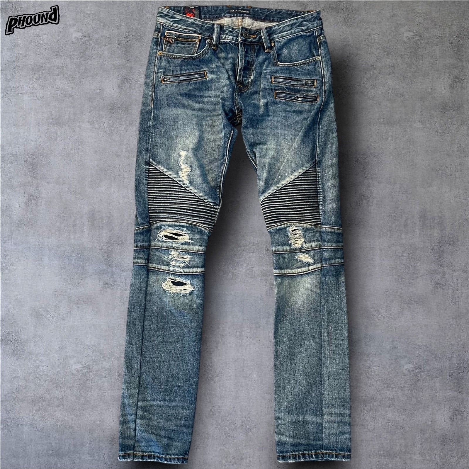 Cult Of Individuality Cult of Individuality Jeans 32x34 Rebel Cycle Moto Selvedge Size US 32 / EU 48 - 2 Thumbnail