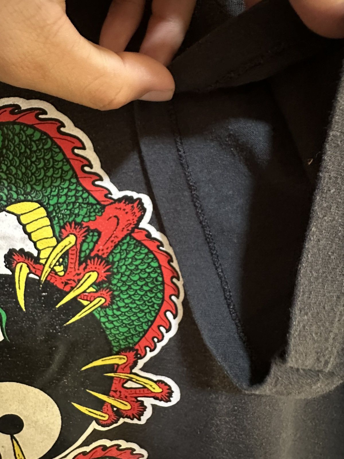 Jerzees Vintange 90s Dragon Yin Yang Surf Faded T Size US XL / EU 56 / 4 - 4 Thumbnail