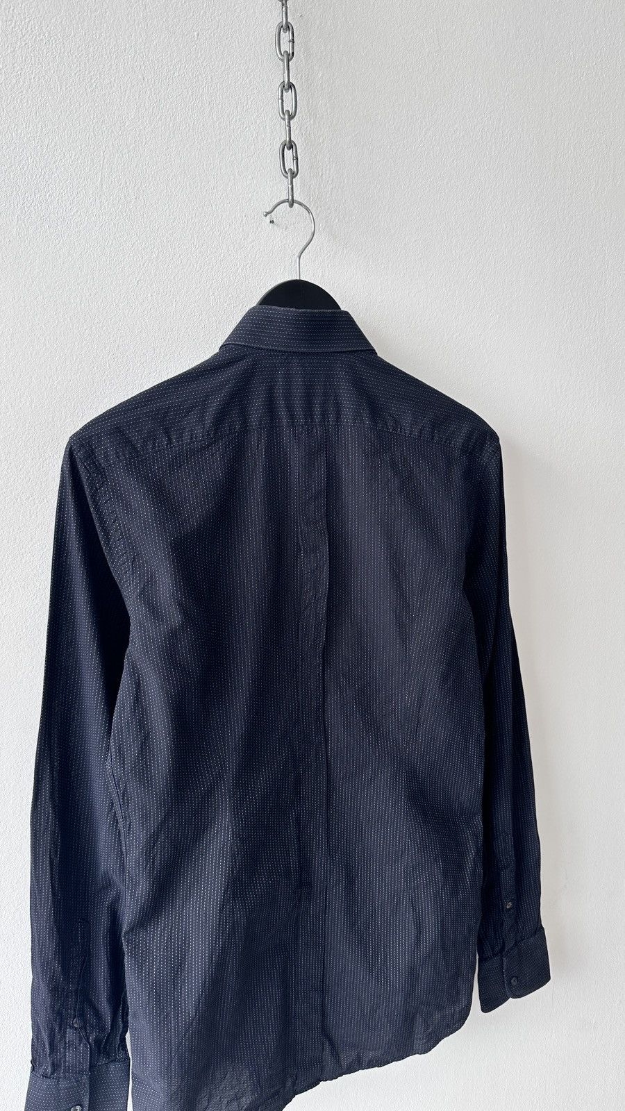 Dolce & Gabbana Dolce & Gabbana GOLD Shirt Micro Dot Pinstripe Slim Fit Size US M / EU 48-50 / 2 - 10 Thumbnail