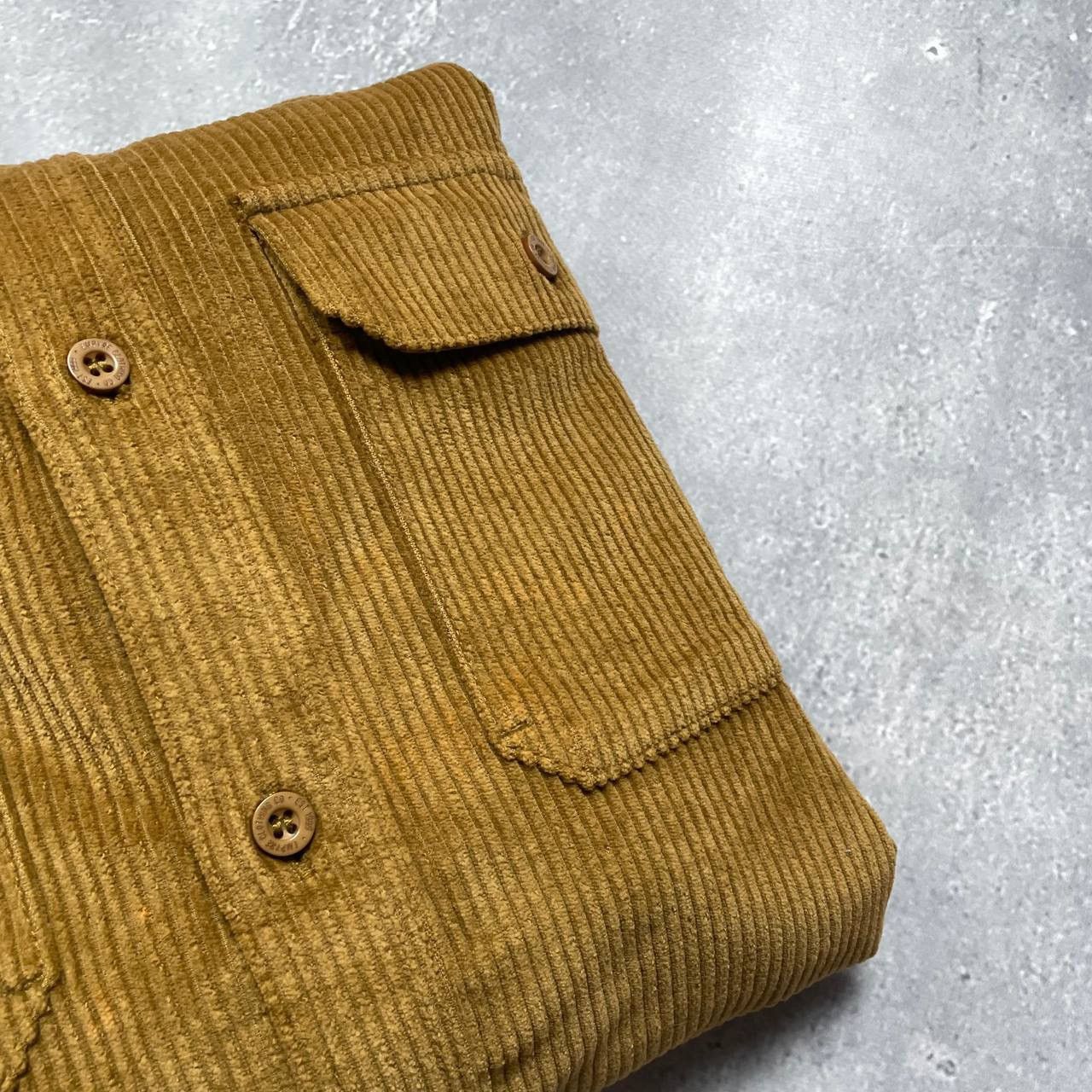 Empyre Empyre Corduroy Button-Up Long Sleeve Shirt Mustard Size S Size US S / EU 44-46 / 1 - 10 Thumbnail
