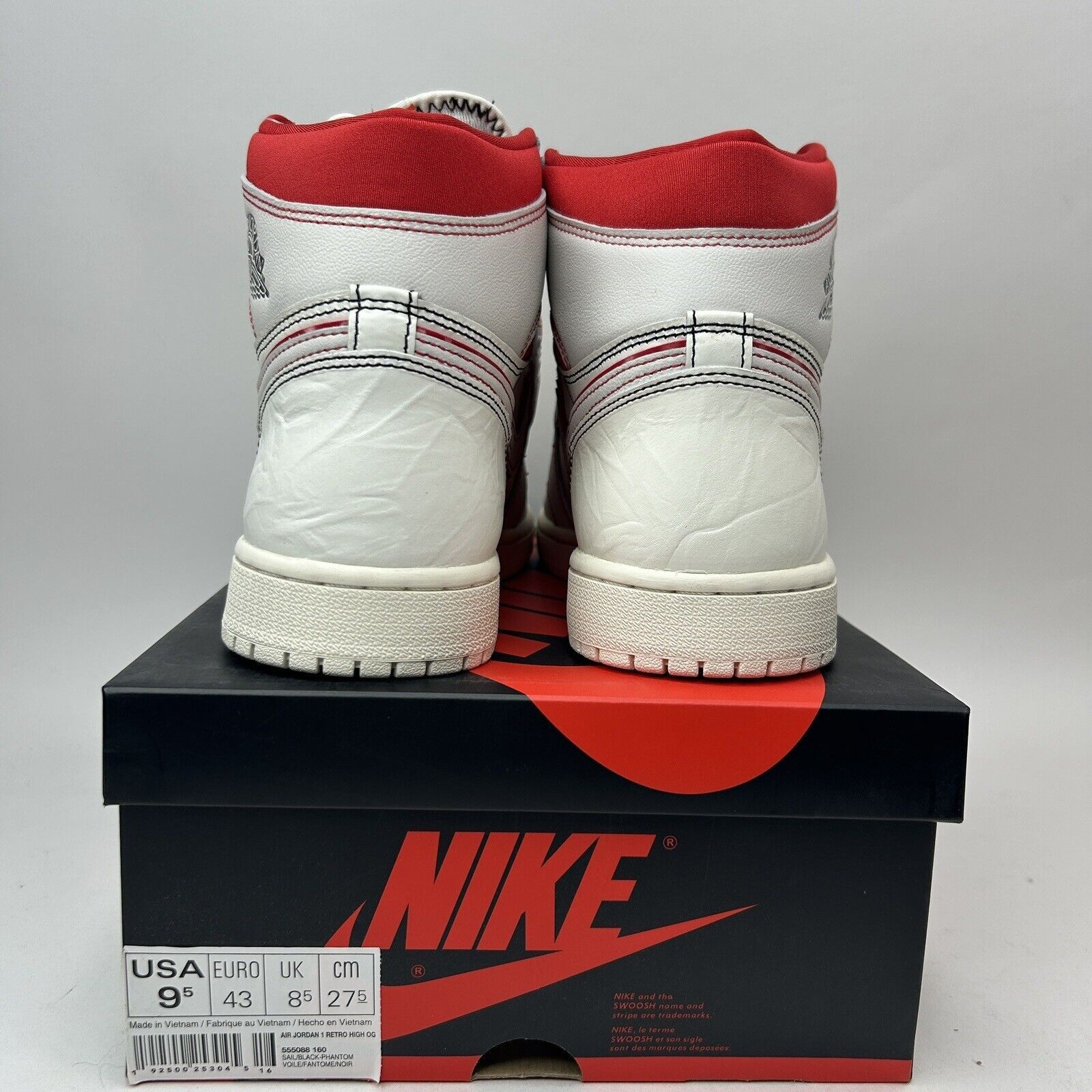 Nike Nike Shoes Air Jordan 1 High OG “Phantom/Gym Red” 2023 Size US 9.5 / EU 42-43 - 4 Thumbnail