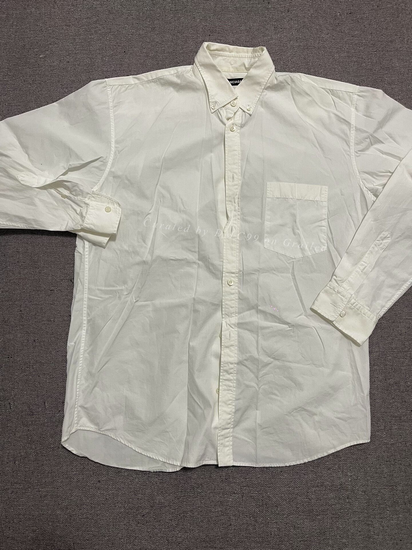 Balenciaga Balenciaga Logo Shirt Size US M / EU 48-50 / 2 - 1 Thumbnail