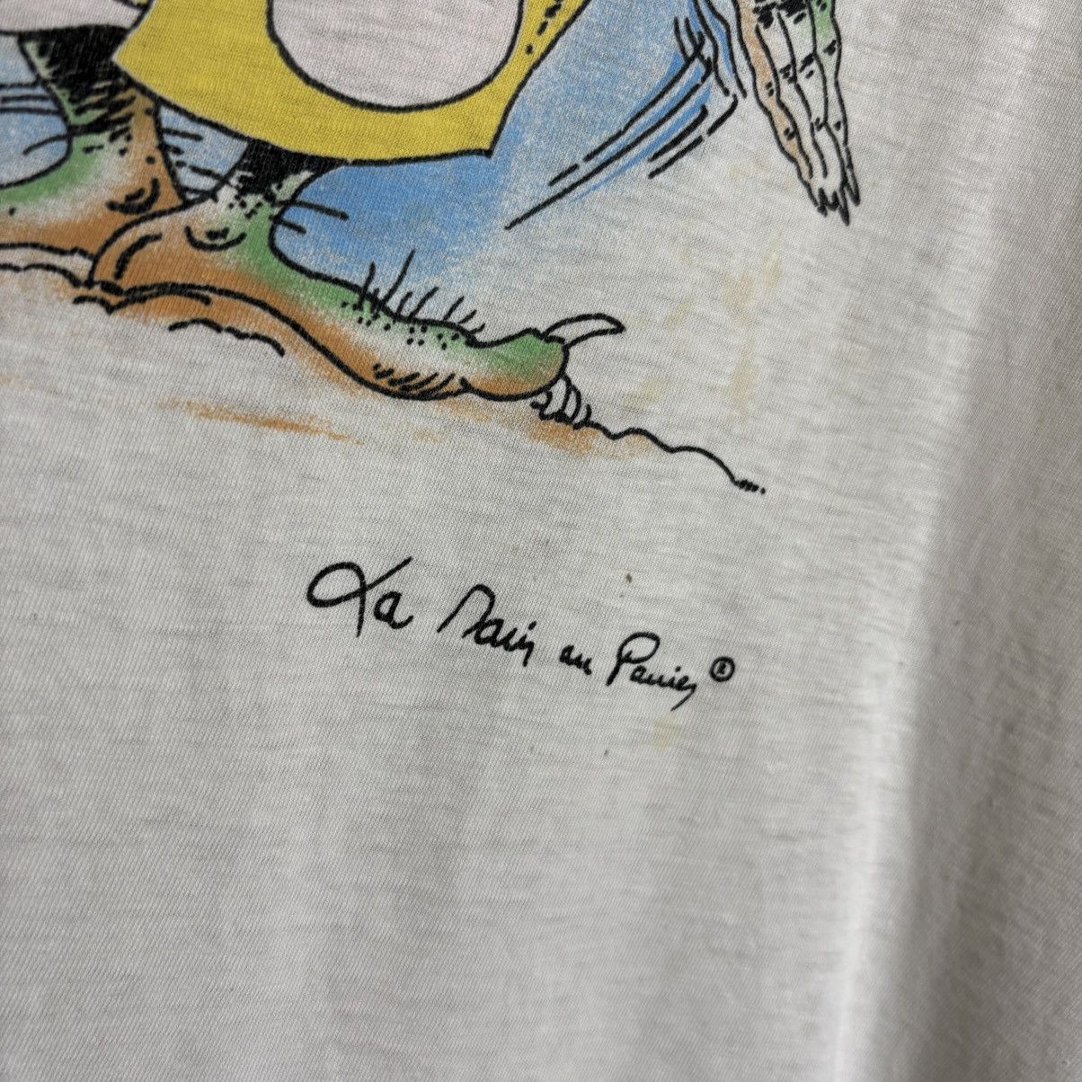 Vintage Vintage 90s ET TOI NON PLOU Parody Monster Graphic T-Shirt Size US XL / EU 56 / 4 - 4 Thumbnail