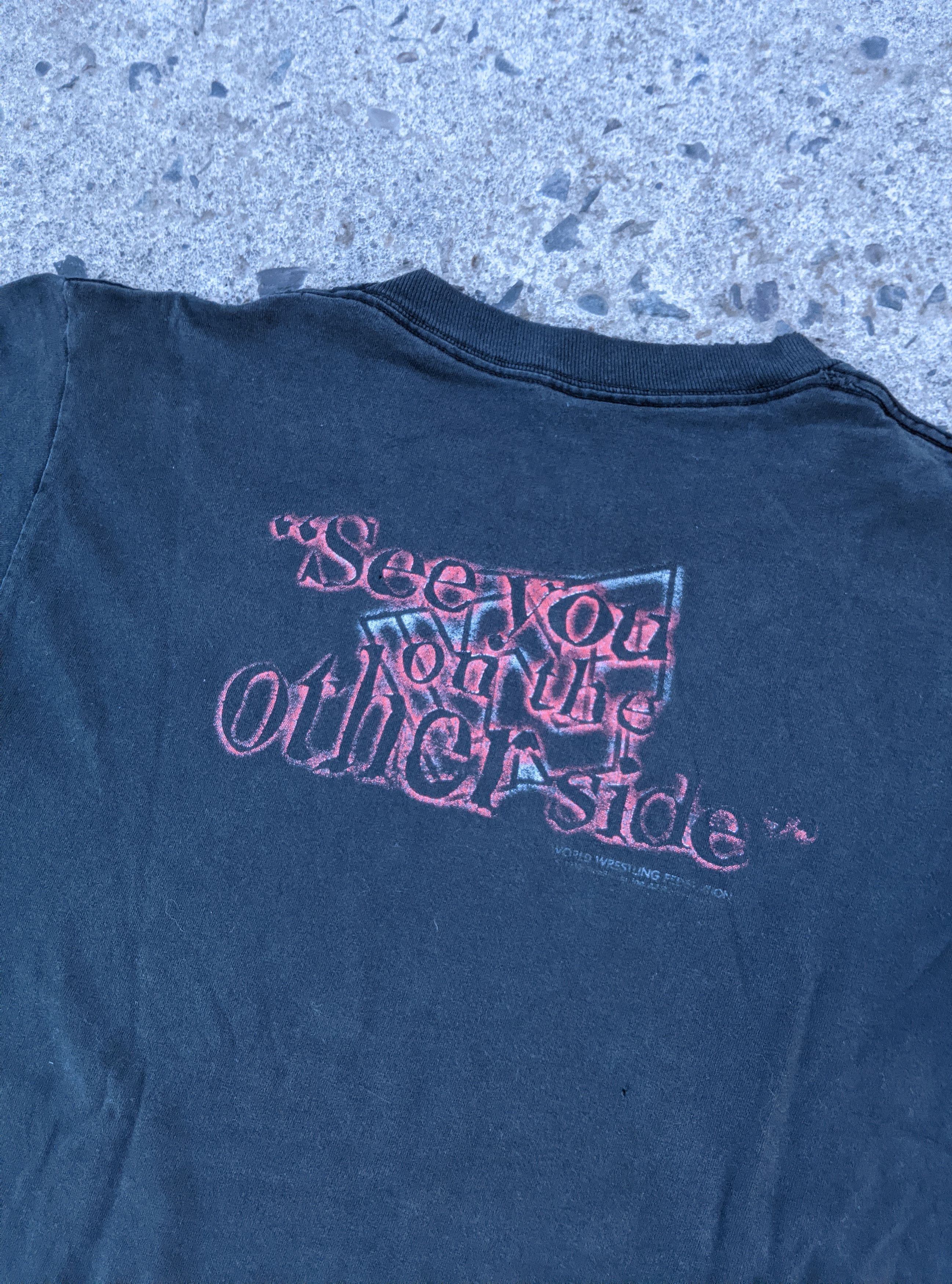Vintage Vintage 1996 thrashed undertaker wwf wwe erd distressed Size US M / EU 48-50 / 2 - 5 Thumbnail