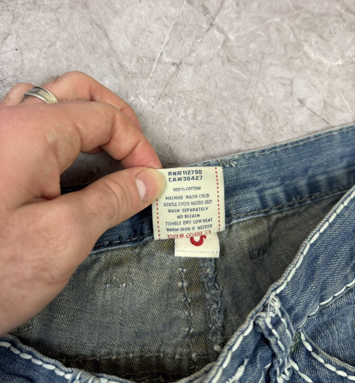 True Religion Vintage True Religion Billy Big T Denim Baggy Jeans Y2K Size US 34 / EU 50 - 7 Thumbnail