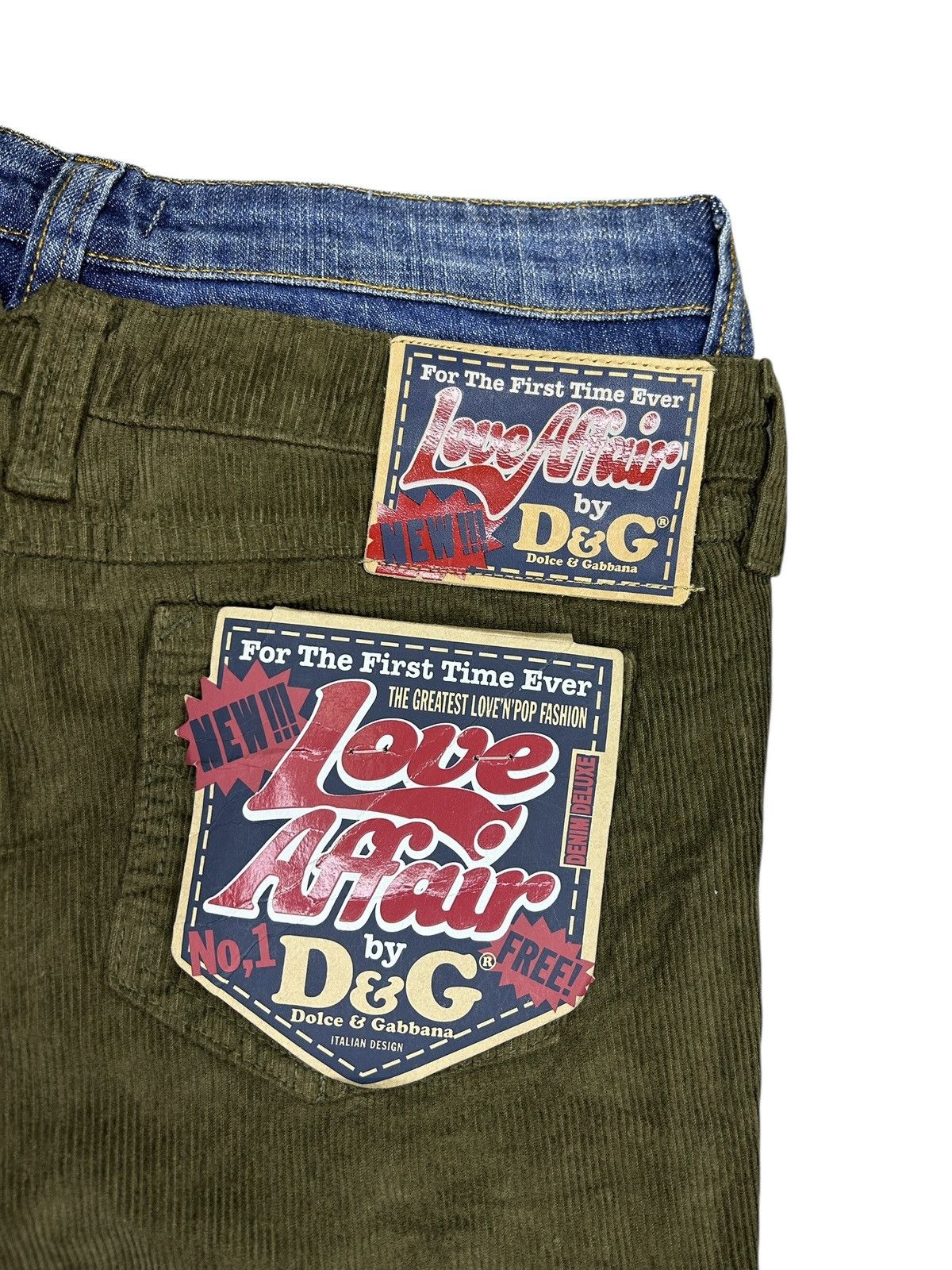 Dolce & Gabbana S/S 05 Double Waist Corduroy Trousers Size 26" / US 2 / IT 38 - 8 Thumbnail