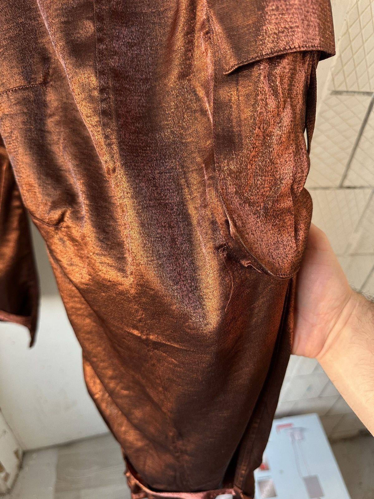 20471120 × Beauty Beast × Vintage Vintage Cargo Bondage Bronze Pants Size 32" / US 10 / IT 46 - 11 Thumbnail