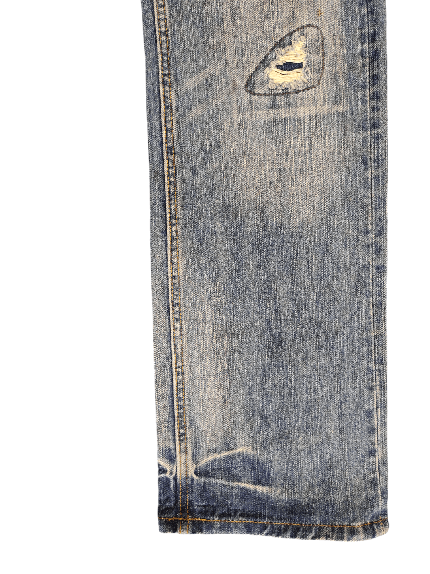 Hysteric Glamour × Undercover Japanese Beach Sound Embroidered Distress Jeans Undercover Size US 32 / EU 48 - 6 Thumbnail
