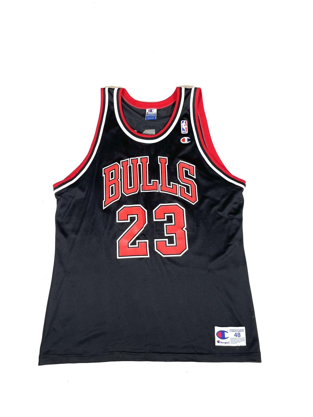 Image of Chicago Bulls Basketball Jersey Champion in Black, Men's (Size XL)