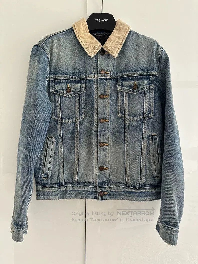 Saint Laurent Paris Saint Laurent Denim Jacket with Wool Lining. Size US M / EU 48-50 / 2 - 1 Thumbnail
