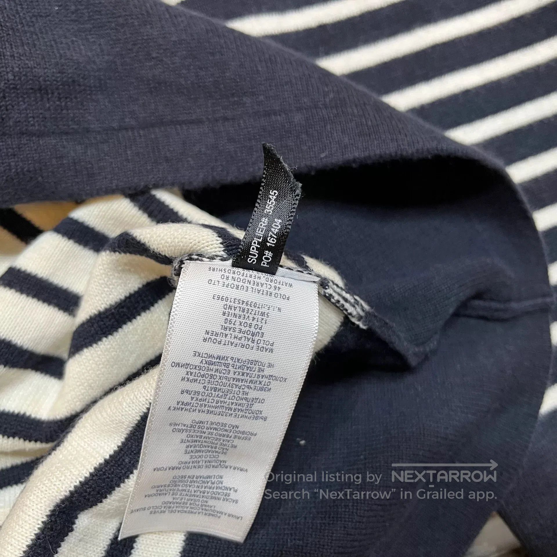 RRL Ralph Lauren RRL Kimura Style Striped Knit Sweater. Size US L / EU 52-54 / 3 - 4 Thumbnail