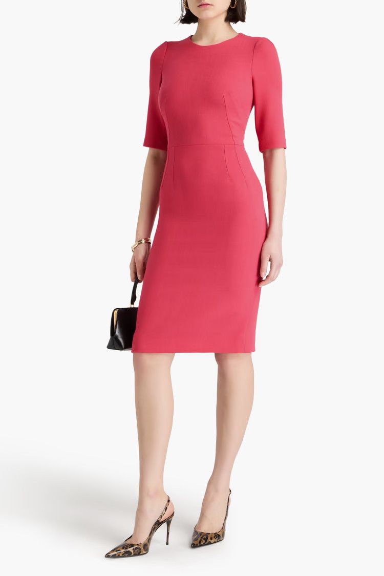 Dolce & Gabbana o1y0825 Midi Dress in Coral Size S / US 4 / IT 40 - 2 Thumbnail