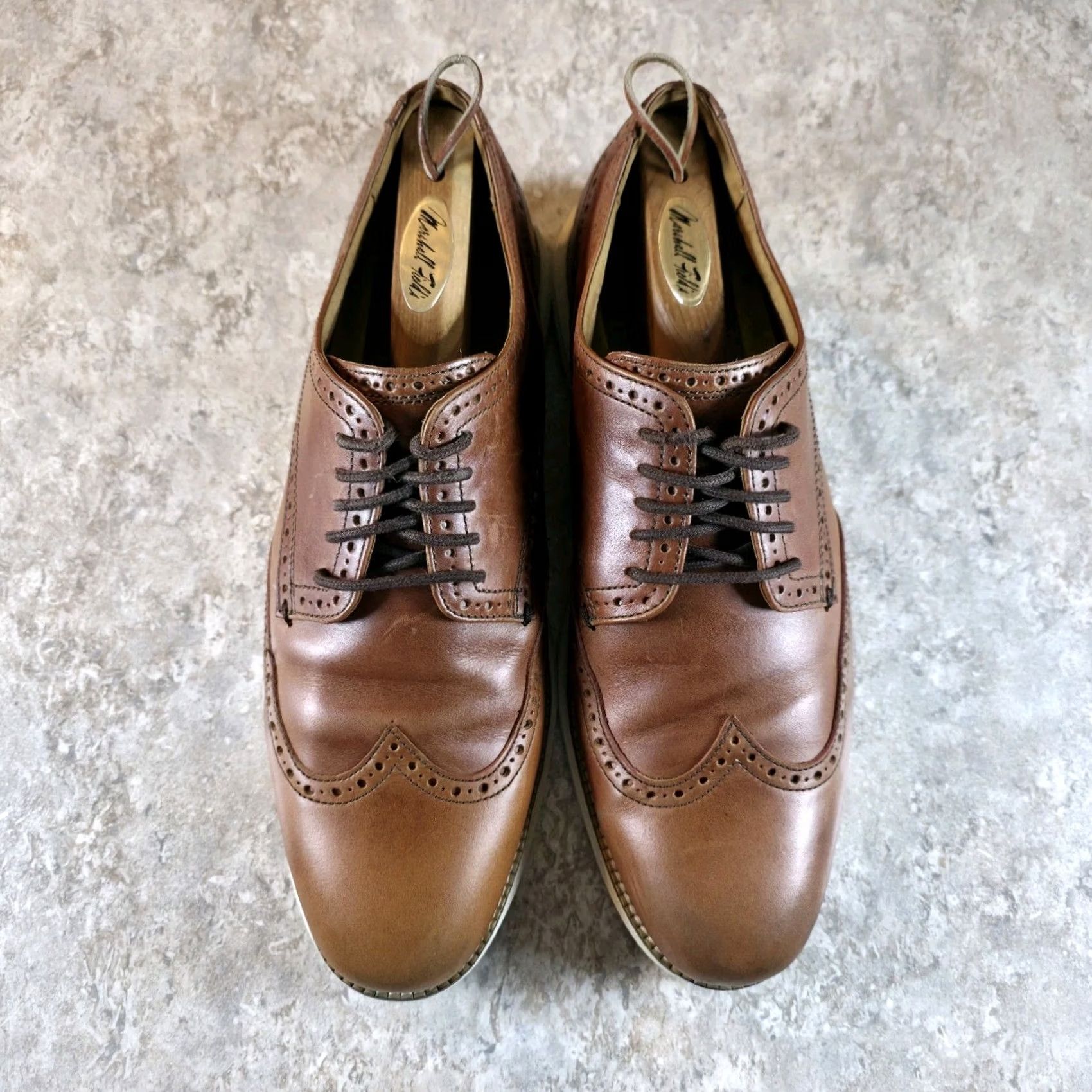 Cole Haan Zerogrand Wingtip Oxford Mens 11.5 M Brown Leather 
