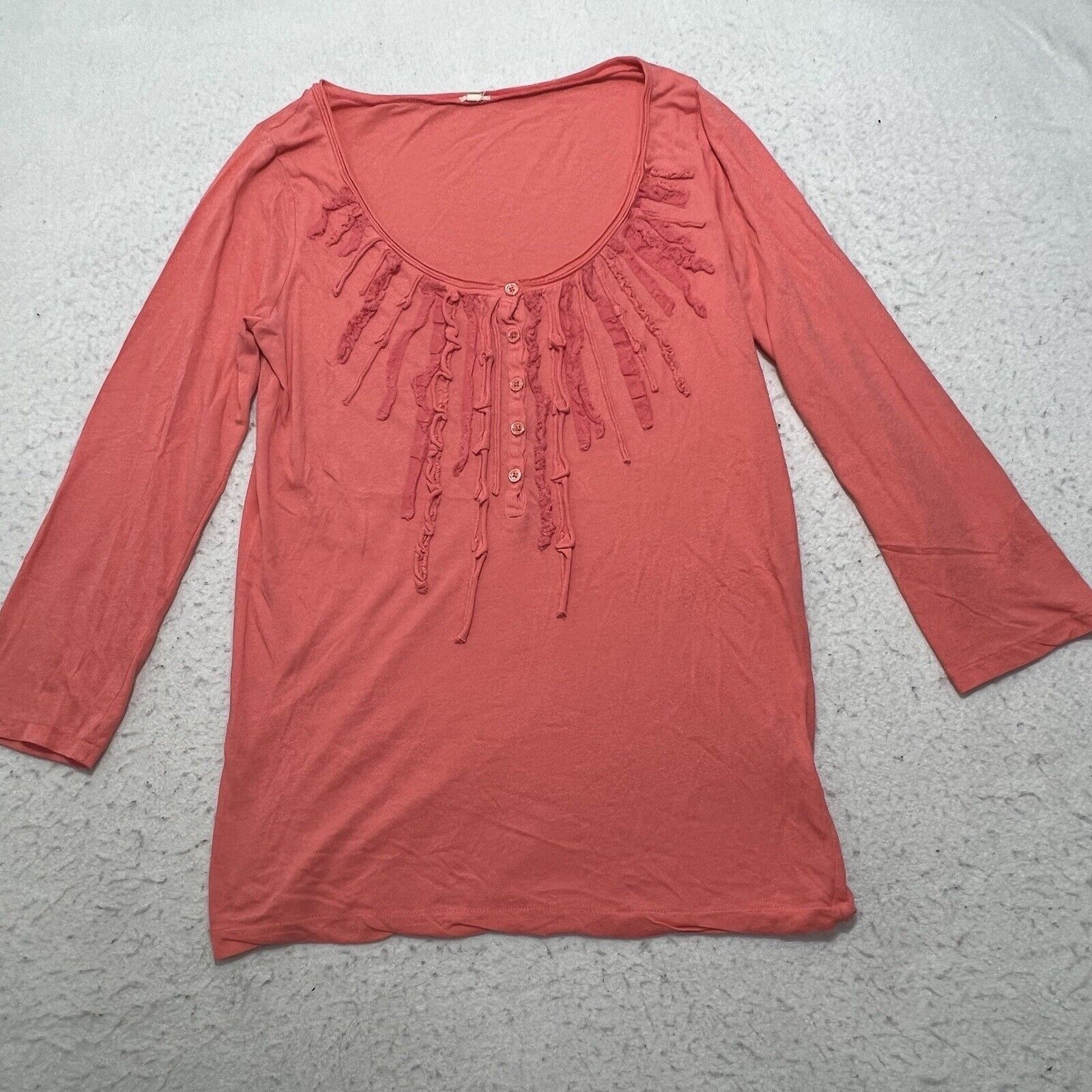 J.Crew J. Crew Small Long Sleeve Button Up Light Pink T Shirt Top Size S / US 4 / IT 40 - 1 Thumbnail