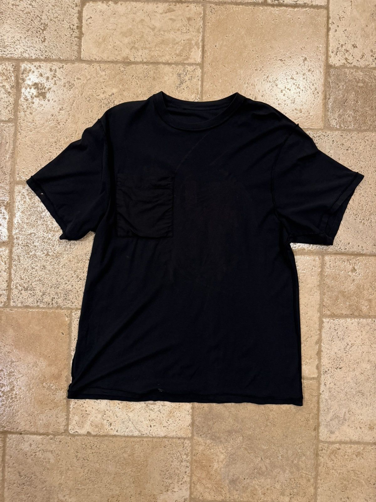 Haider Ackermann Haider Ackermann Oversize HA Black Reversible Pocket T-Shirt Size US S / EU 44-46 / 1 - 17 Thumbnail