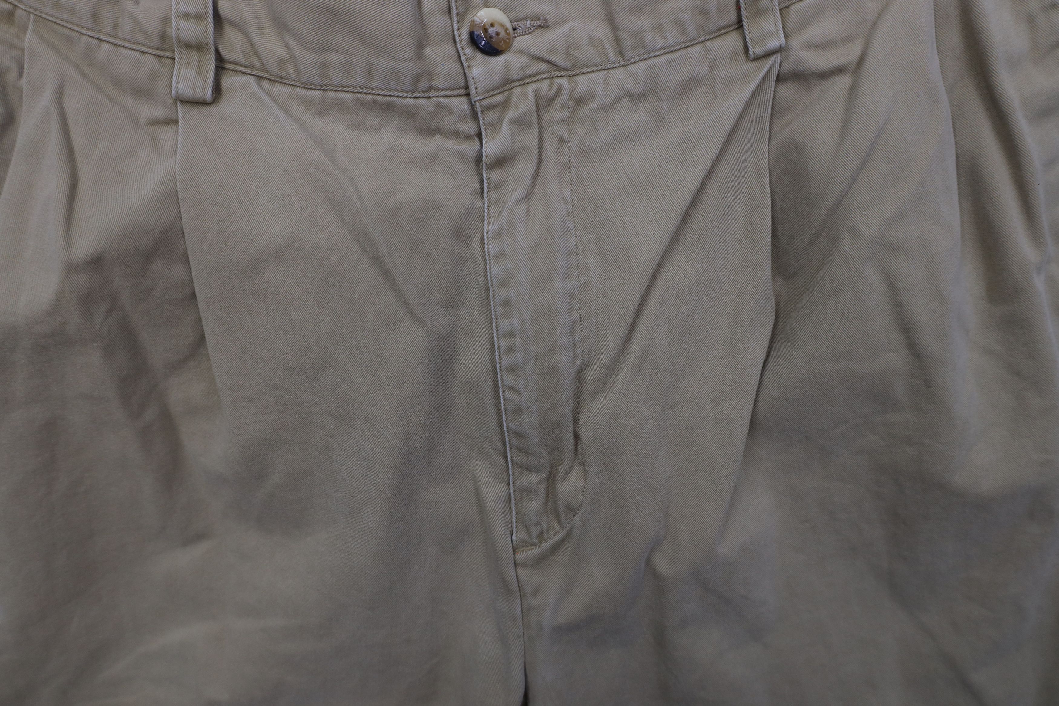 Nautica Vintage 90s Nautica Baggy Pleated Chino Pants Trousers Beige Size US 34 / EU 50 - 6 Thumbnail
