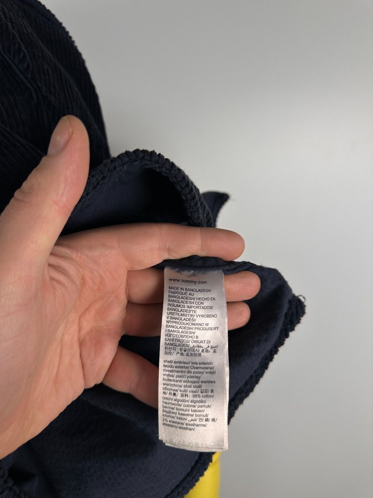 Tommy Hilfiger Tommy Hilfiger Rubberised logo Corduroy Overshirt Blue XL Size US XL / EU 56 / 4 - 10 Thumbnail