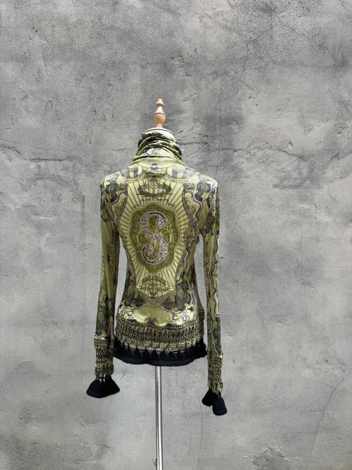 Jean Paul Gaultier Jean Paul Gaultier Green Gragon tank top 00s vintage Size US S / EU 44-46 / 1 - 2 Thumbnail