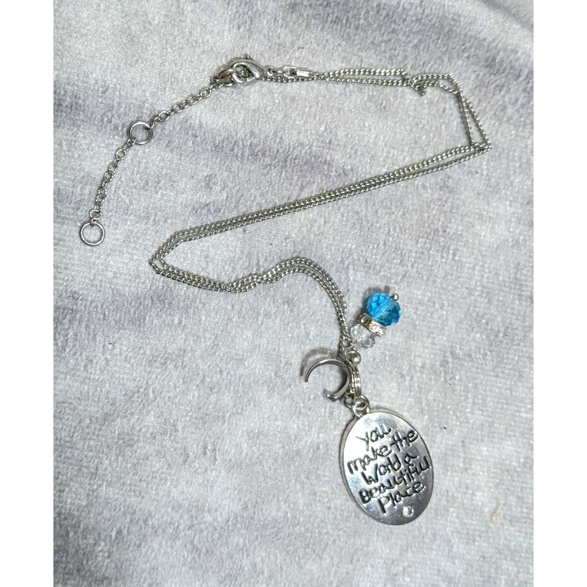 Other Inspirational Pendant Necklace Silver Tone With Letter C And Size ONE SIZE - 5 Thumbnail
