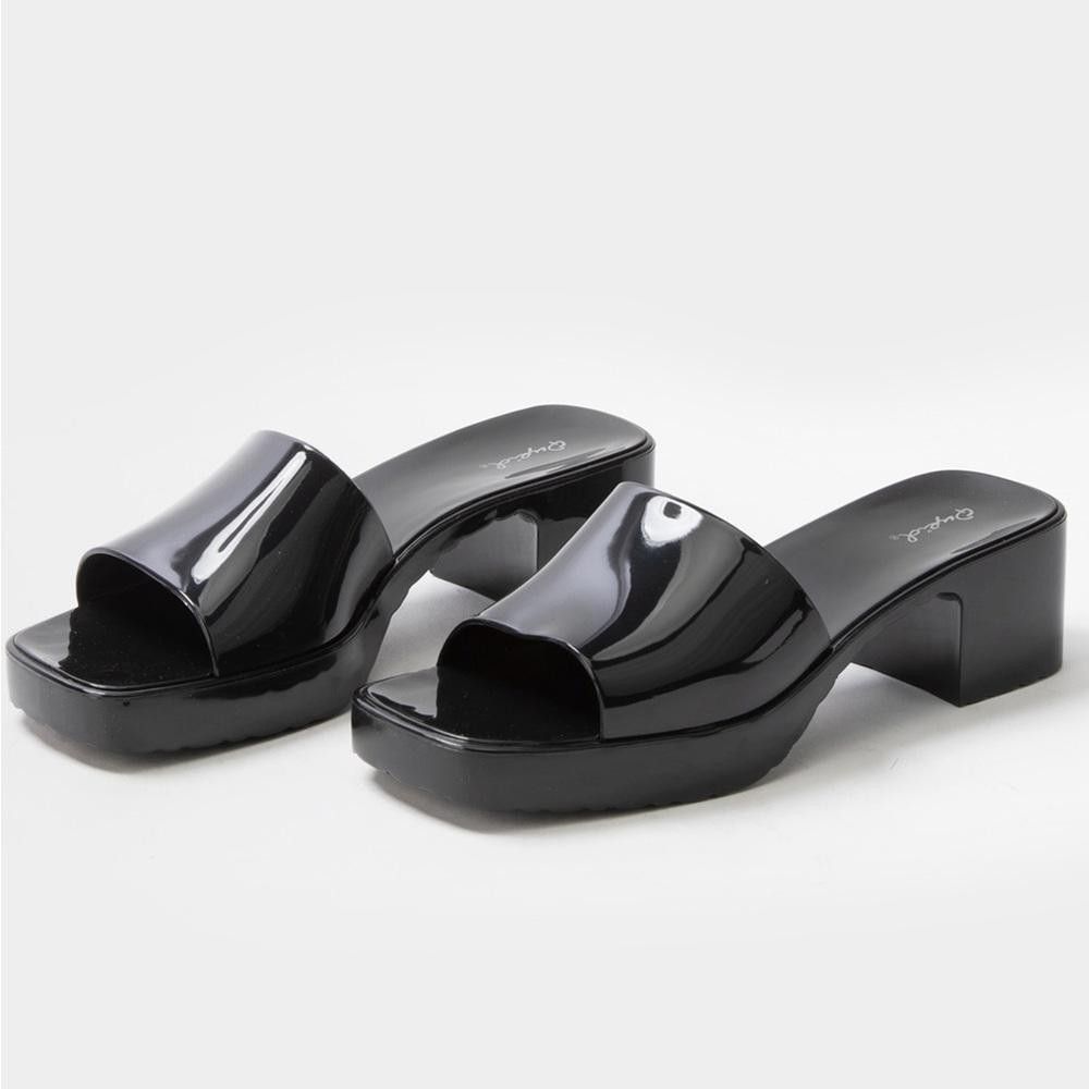 Tillys Black Sandal Mules Size US 9 / IT 39 - 1 Thumbnail
