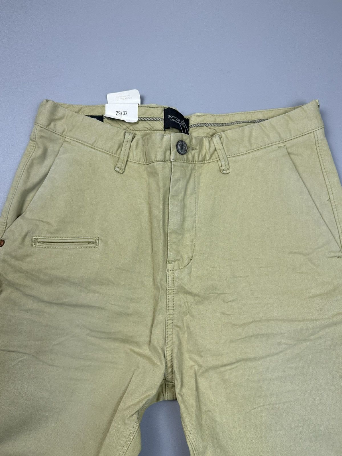 Scotch & Soda Scotch&Soda Fade Beige Knee Patch Chinos Size US 29 - 3 Thumbnail