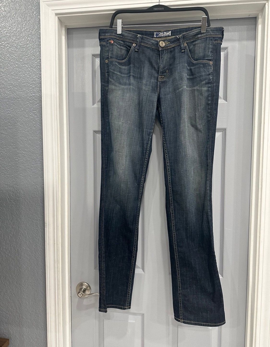 Hudson Excellent 100% HUDSON flap pocket jeans size 32 Size 32" / US 10 / IT 46 - 1 Thumbnail