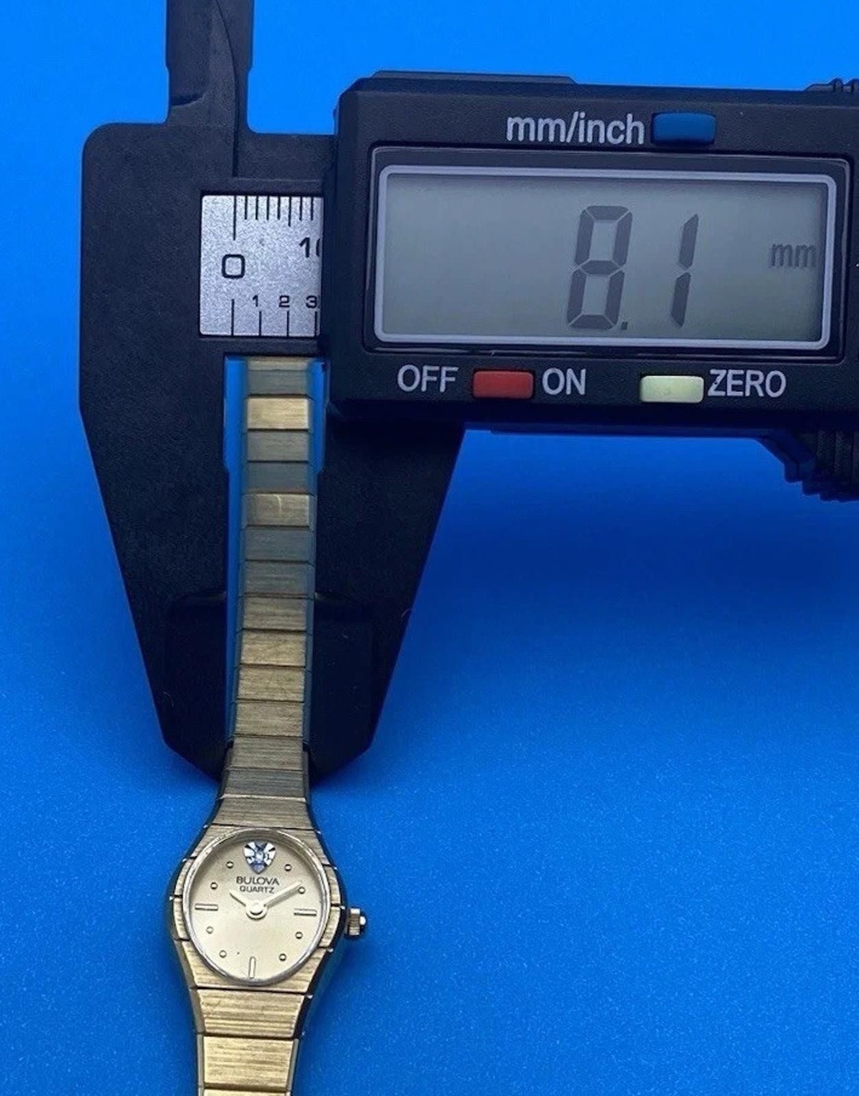 Bulova Vintage Bulova Diamond Dial Ladies Watch 1988 GoldTone 92K75 Size ONE SIZE - 9 Thumbnail