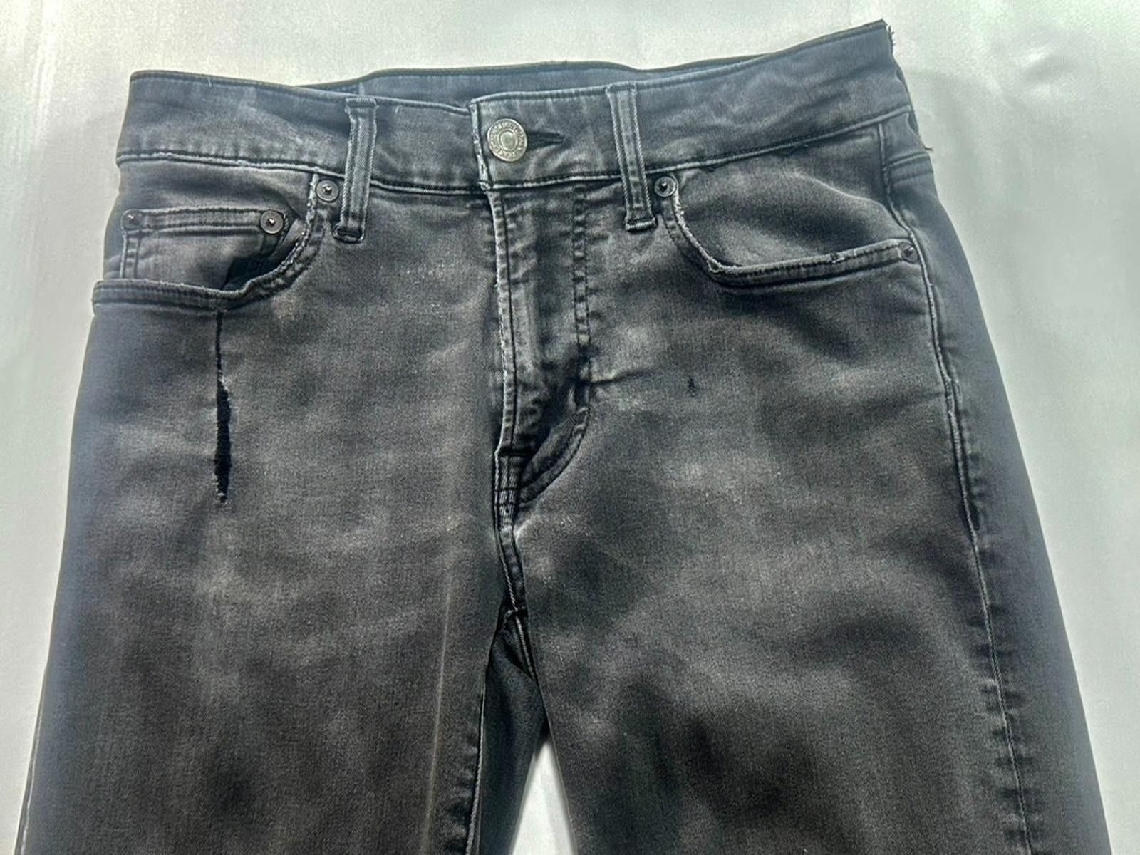 American Eagle Outfitters American Eagle Distressed Flex Denim Jeans Gray Mens 28/30 Size US 28 / EU 44 - 4 Thumbnail