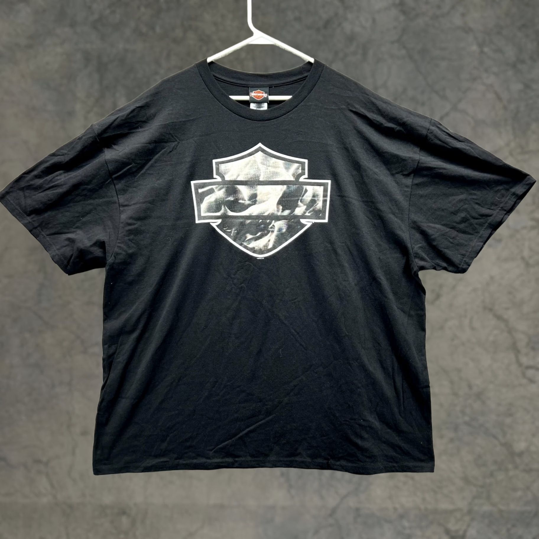 Harley Davidson Harley-Davidson Shirt Men 3XL Black Crewneck Tee Motorcycle Logo Vintage Size US XXL / EU 58 / 5 - 1 Thumbnail