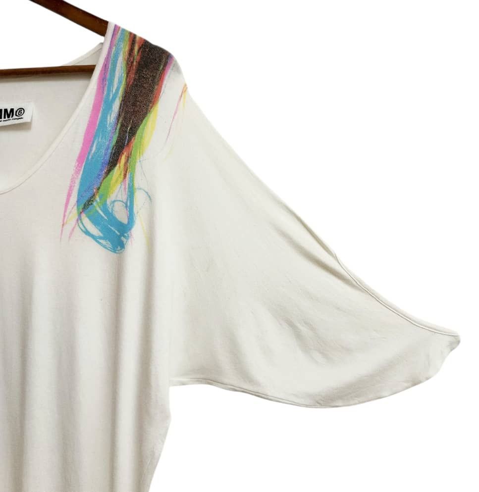 Maison Margiela MM6 Maison Martin Margiela Abstract Print V Neck Dress Size M / US 6-8 / IT 42-44 - 6 Thumbnail