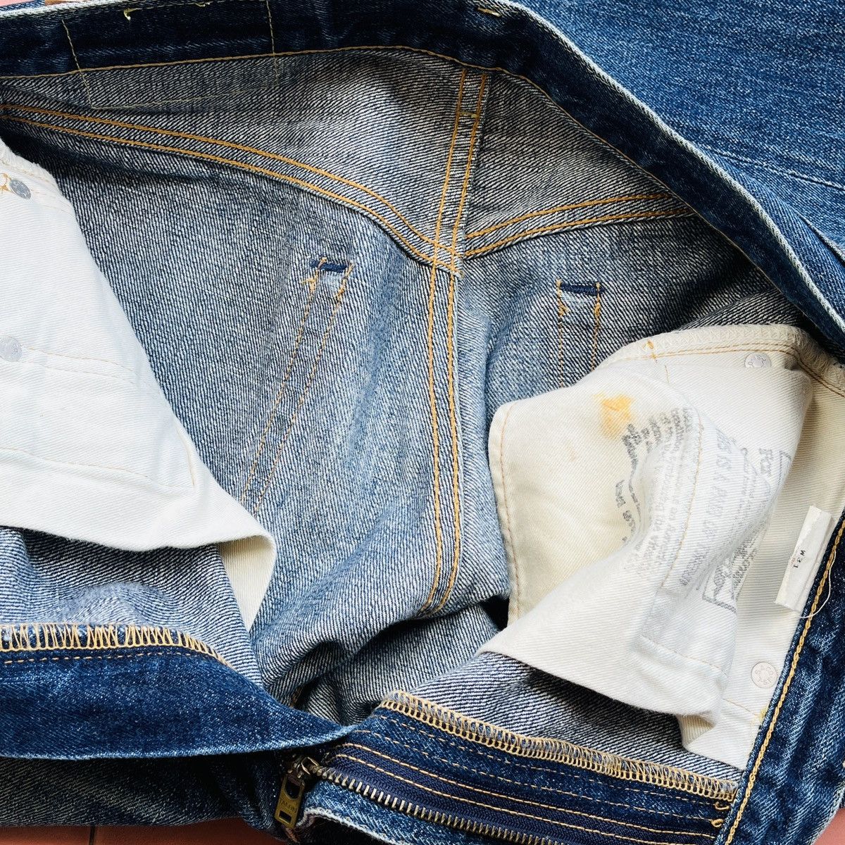 Levi's Vintage Clothing Vintage Levi's 502XX Big E Distressed Selvedge Jeans J22 Size US 31 - 17 Thumbnail