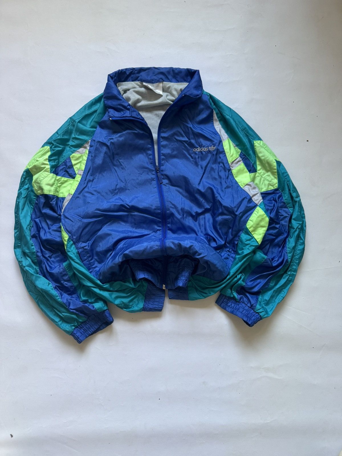 Adidas Vintage 90s Adidas Nylon Tracksuit Blue Teal Y2K Size US XL / EU 56 / 4 - 2 Thumbnail