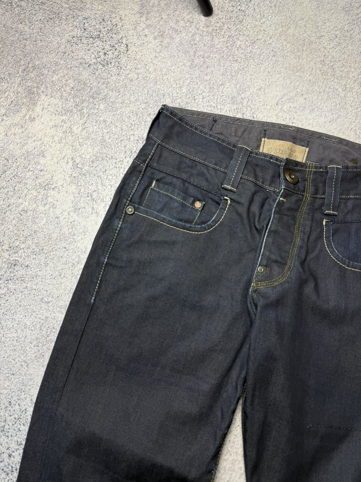 G-Star Vintage G Star Raw Denim Streetwear Jeans Japanese Y2K 30 Size US 31 - 4 Thumbnail
