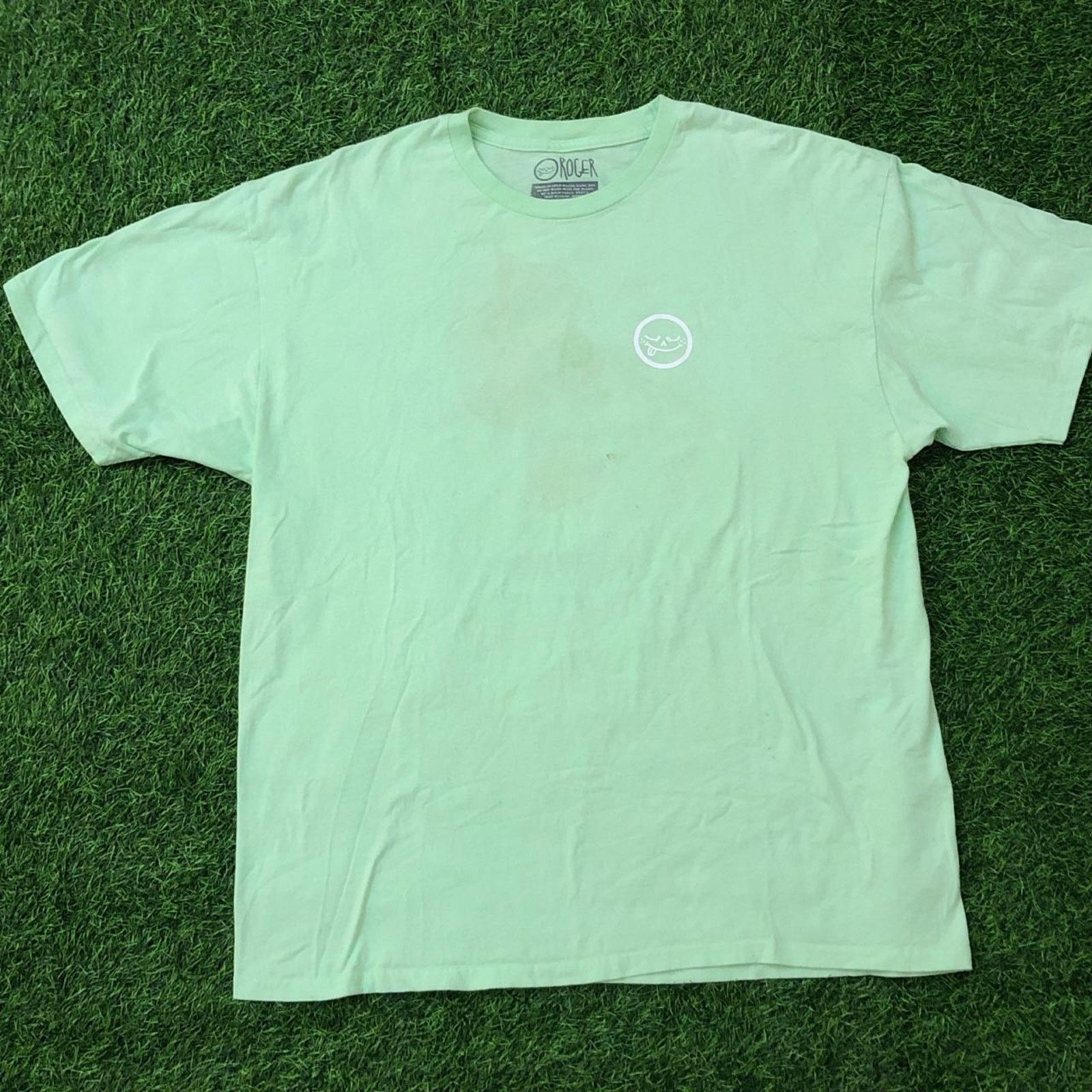 Other Mint Green Roger Skate Co. Smile/Scorpion Logo Graphic Tee Size US XL / EU 56 / 4 - 1 Thumbnail