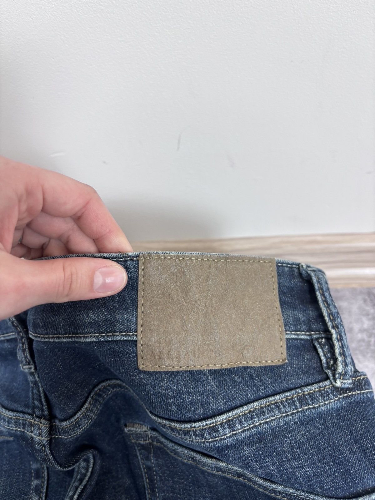 Allsaints AllSaints Cigarette Men’s Navy Blue Denim Jeans Skinny Slim Size US 32 / EU 48 - 19 Thumbnail