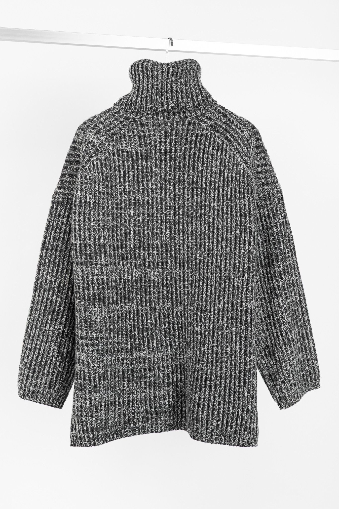Acne Studios Acne Studios Grey Wool Ribbed Turtleneck Sweater Size S / US 4 / IT 40 - 2 Thumbnail