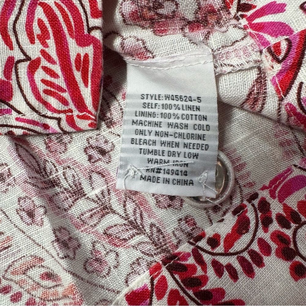 Johnny Was NWT New $255 Johnny Was Lillet Linen Floral Blazer Size XS Size XS / US 0-2 / IT 36-38 - 8 Thumbnail