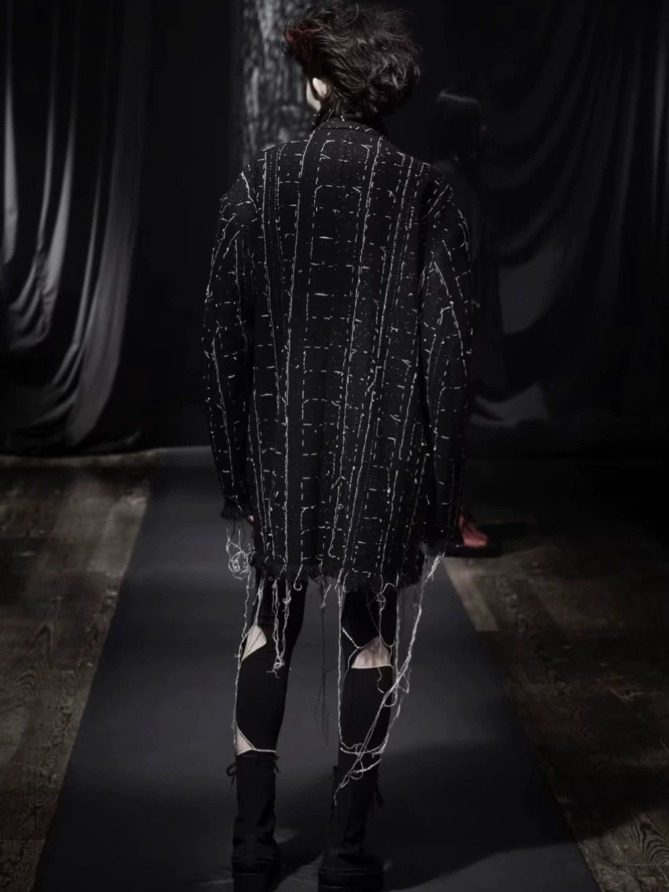 Yohji Yamamoto Yohji Yamamoto 20AW Vintage Squid Collarless Coat 9/10 Size US M / EU 48-50 / 2 - 3 Thumbnail